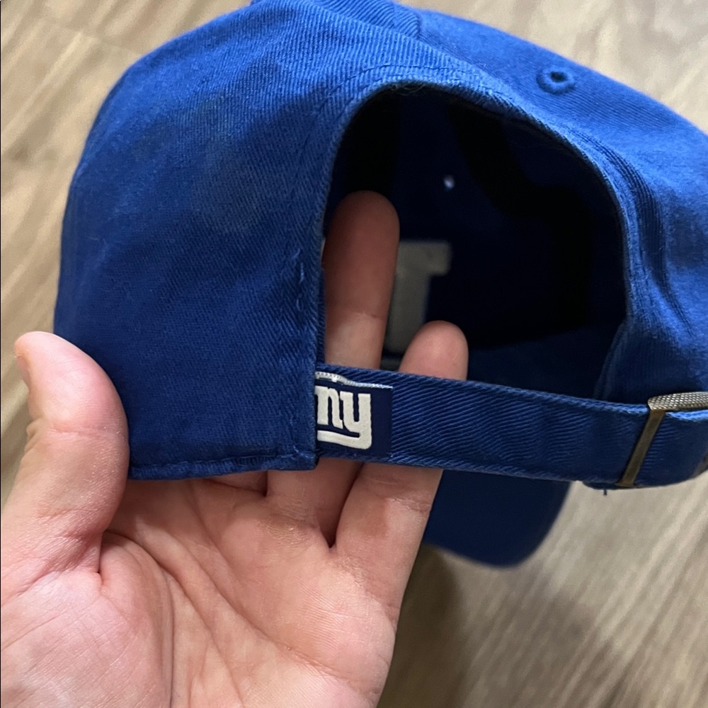 Men’s NY Giants NFL ‘47 Brand Royal Blue Cleanup Adjustable Hat - Picture 7 of 10